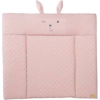 ROBA Cambiador roba Style - 85 x 75 cm - Impermeable - Suave y Fácil de Limpiar - Rosa / Cara de Conejo