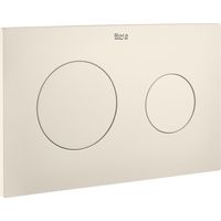 Placa de accionamiento con descarga dual (mate) PL10 DUAL (ONE) - ROCA Color: Beige