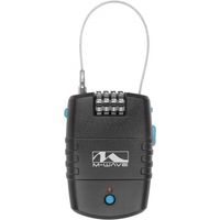 m-wave LOCK N ROL Kabelschloss schwarz mit Alarm
