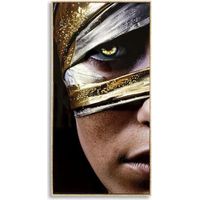 Opera d arte mauro ferretti cornice legno dorato 52x102 cm