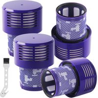 4 Pack Filtre pour Dyson V10,Filtre de Remplacement lavable pour Aspirateur Dyson V10 Absolute Cyclone Serie, Dyson V10 SV12, V10 Absolute, V10 Animal, V10 Total Clean