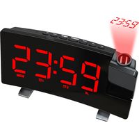 Réveil avec projection pour chambre d'enfant, réveil numérique avec projection au plafond et au mur