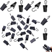 60 Pièces Pinces à Rideaux en Métal Clips de Rideau en Acier Inoxydable avec Crochets Pince Attache Rideau pour Draperie, Pince Rideau Douche, Photo, Lumières