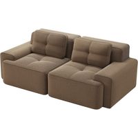 Canapé Boneless Modular Sofa confortable profonde Corduroy marron 204.00x104.00x69.00 ZIPSOFA