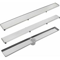 Canal de Ducha Slim Sifonada Inox 316L DUO Reversible – Varias Medidas (500 a 1000 mm) Tamaño: 80 cm