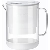 Waterdrop WD-PT-72W Carafe filtrante en verre de 1,5 l avec filtre de 2 mois, certifié NSF 53&42&372, réduit les PFOA/SPFOS, chlore, cadmium, cuivre, mercure