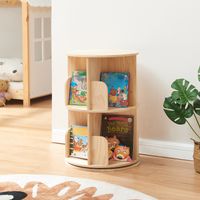 Bibliothèque rotative pour enfants Chasek bois de pin 65 x 44 cm