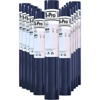 TI-Pro Blue Hard Floor Protector Film Roll 600mm x25m - Self-Adhesive Waterproof Protective Film for Wood, Tile, Laminate, 12 Pack