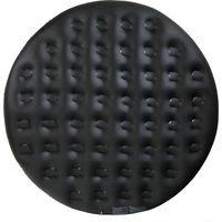 AREBOS Thermoabdeckung für Whirlpools schwarz Whirlpoolzubehör für Pools Aufblasbare Abdeckung Ø135 cm