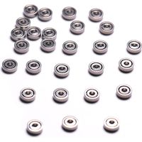 Atoplee 100pcs miniatura 681ZZ 1x3x1mm metallo scudo cuscinetti a sfera ruota rullo giocattolo modello