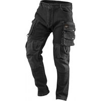 Pantaloni da lavoro in denim, neri, taglia M