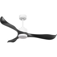 Modulo de KlassFan - Ventilateur de plafond DC Led Blanc pales marron thermostat idéal 10 à 15 m² KlDC4SlimP1WoL1WiSlim