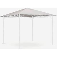 Gazebo 3x3 metri giardino acciaio antivento Style uv - Bianco