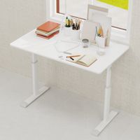 Bureau réglable en hauteur pour enfants et adultes – Bureau multifonctionnel pour la maison et le bureau, design compact