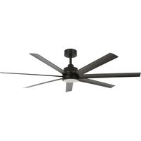 Ventilateur de plafond DC Atlanta Noir 142 cm avec LED