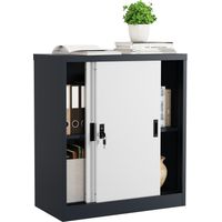 Gabinete de acero bloqueable Malivo 2 veces 90x80x40 - VCM