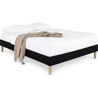 Sommier tapissier QUIMPER Noir 140x190 cm