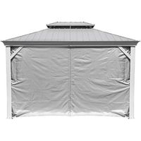 Sojag Rideaux avec clips pour pavillon Messina 1216 Rideaux avec clips Taupe