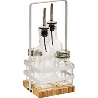 Set öl-, essig- und gewürzflasche balm transparent - 5five