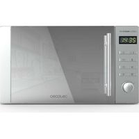 Cecotec – Micro-ondes à poser 20L 700W – Gril 800W – 5 niveaux – 8 programmes – Cavité plate sans plateau tournant – Design MirrorDoor