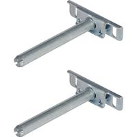 Cyclingcolors – Support d'étagère réglable mural invisible en T – Acier zingué – Longueur 110mm – Largeur 19mm – Lot de 2 – Fixation pour meubles
