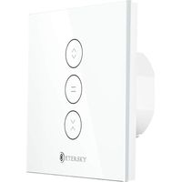 Interrupteur Volet Roulant Connecté, Commutateur Intelligent Volet Roulant Stores Connecté, Interrupteur Tactile Peut Éteindre la LED, Timer - 1 Packs