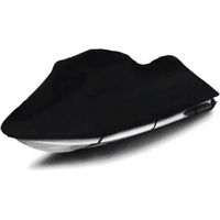 Housse pour jet ski, imperméable et résistante aux UV, en tissu Oxford 210D durable, pour toutes les saisons, convient aux motomarines, Sea-Doo et jet skis, noire, 420 x 300 mm