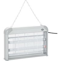 Tapette à mouches électrique Irovami anti-moustiques et répulsif UV, 20 W, grise