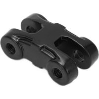 Crochets de remorquage Winch Rock, manilles de treuil métalliques pour pare-chocs avant et arrière, accessoire pour voiture RC, noir