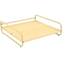 Structure pour fauteuil et pouf de salon de jardin modulable jaune - Mixi