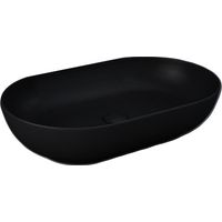 Lavabo da appoggio feeling ovale nero opaco matt