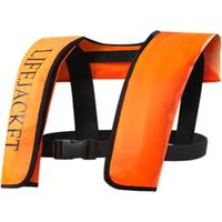 Gilet de sauvetage gonflable pour adulte, gilet de sauvetage portable à ceinture, gilet de sauvetage gonflable manuel pour le surf et la mer