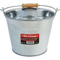 Neilsen Galvanised Metal Bucket Handle Plant Pot Coal Planter Strong Steel 5L