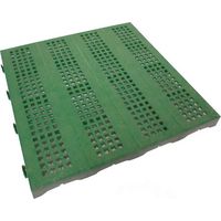 Piastrella in Plastica da Esterno e Giardino 40 x 40 cm Forata equivalente a 1,6 m2. PEZZI 10