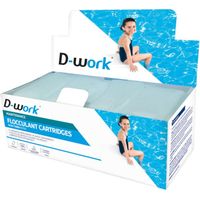 Floculant Solide pour Piscine 1 kg - 8 Cartouches de 125 g - Traitement Efficace et Clarifiant - D-Work
