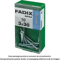 Vis métrique CP, M 3x30mm, boîte de 10 pièces Fadix 85761