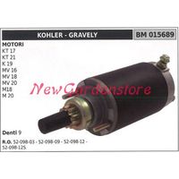 KOHLER moteur de démarrage tracteur de pelouse tondeuse KT 17 21 K 015689