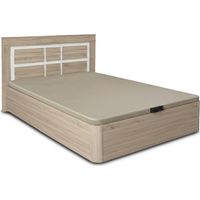 Pack Cama Canape Abatible Cambria 135cm + Cabecero Kiara Cambria y Blanco