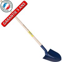 Erdschaufel, 27 cm Armierung, 1,10 m Stiel, für Maurer und Bauarbeiter Outils Perrin