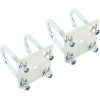 Kit de Boulons en U de Remorque, Kit de Plaque de Boulons en U avec Plaque en Acier, capacité de Charge de 150 Lb, de en d'essieu de Remorque pour Ponton de de Bateau (pour arbres ronds de