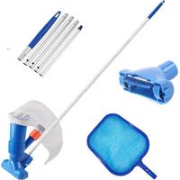 Pool cleaning kit, pool vacuum jet cleaning kit, pool net cleaning brush