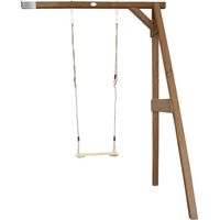 Balançoire murale en bois FSC 100% Hemlock – Siège unique pour enfants – Fixation murale – Pour équilibre et coordination – AXI