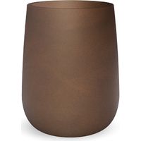 Moovere – Jardinière ronde CAMELIA HIGH 39x59 cm – Polyéthylène résistant aux intempéries – Volume de plantation 53,7 L – Bronze