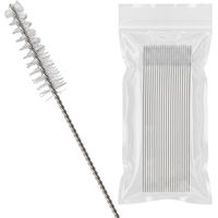 Wiltec Set cepillos de limpieza para aerógrafos 20 unidades ideal para limpiar pistolas aerográficas cerdas ultrafinas resistentes a la corrosión pincel escobilla de limpieza aerógrafos