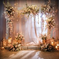 Arche Mariage en Fer Lot de 3 Segments de Support haut de 1m Solide Amovible pour Ballon Lumières de Décoration pour Anniversaire, Cérémonie, Jardin