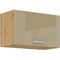 Hängeschrank 60 Eiche Artisan Cappuccino Hochglanz Küchenzeile Küchenblock Küche