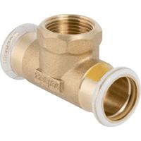 Geberit Mapress Rame Raccordo a T con filetto interno (gas), DN 25 / 20 / 25, 34739