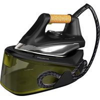 Rowenta VR7360 Easy Steam Generatore a Vapore, Erogazione Continua da 110 G/Min, Getto da 270 G/Min, Riscaldamneto Rapido in 2 Min, Vapore Verticale, Nero/Verde