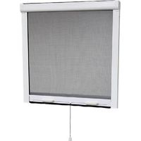 Moustiquaire de fenêtre enroulable verticale 100 x 145 cm – Cadre PVC gris – Maille en fibre de verre enduite PVC – Installation facile – Stor Insect