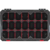 Kistenberg Sortimentskasten Sortierbox Kleinteilemagazin Organizer + Trennstege, Version: KTI6040S, 598 x 390 x 110